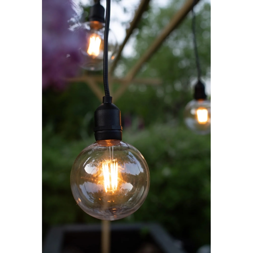 Markslöjd 107989 - Suspension d'extérieur LED GARDEN24 LED/2,86W/24V IP44 noir/transparent