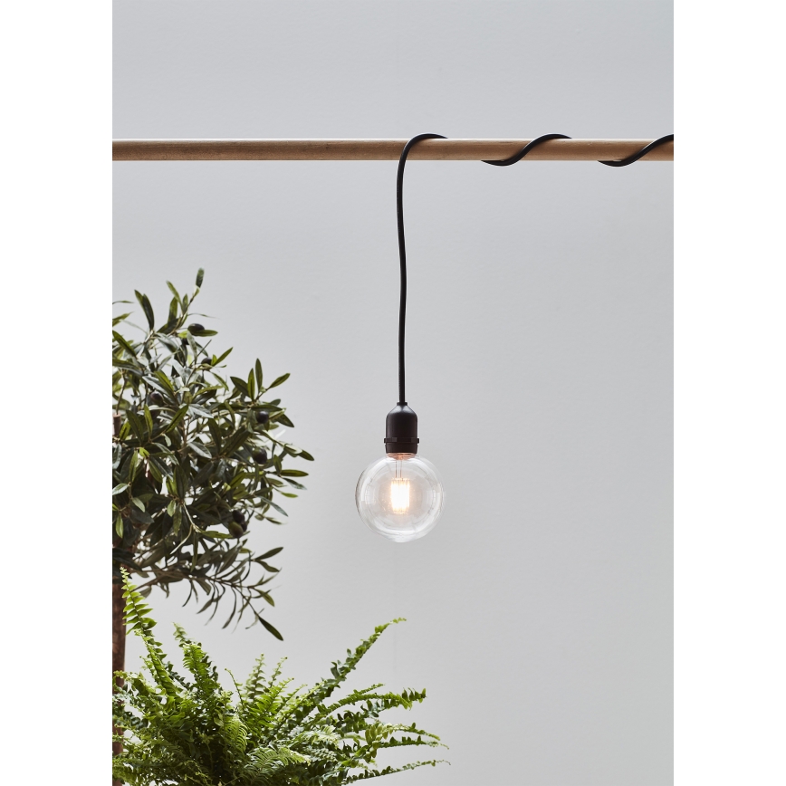 Markslöjd 107989 - Suspension d'extérieur LED GARDEN24 LED/2,86W/24V IP44 noir/transparent