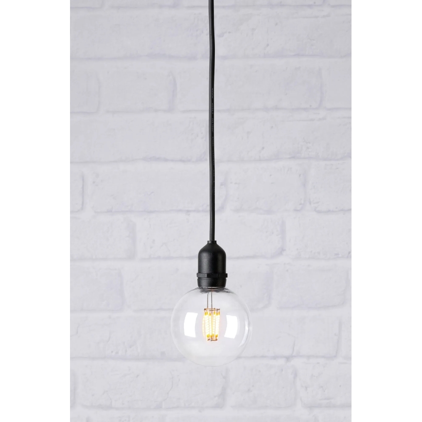Markslöjd 107989 - Suspension d'extérieur LED GARDEN24 LED/2,86W/24V IP44 noir/transparent