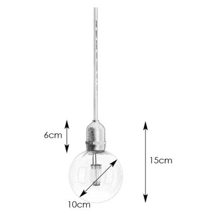 Markslöjd 107989 - Suspension d'extérieur LED GARDEN24 LED/2,86W/24V IP44 noir/transparent