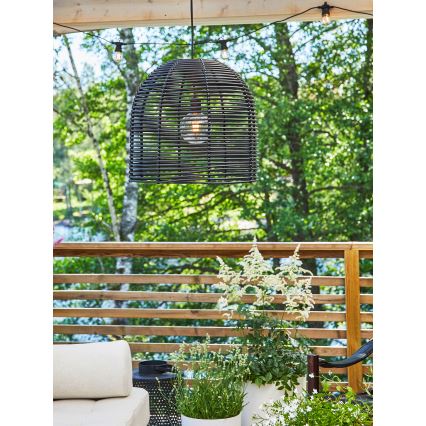 Markslöjd 107990 - Suspension d'extérieur LED GARDEN24 LED/2,86W/24V IP44 rotin/noir