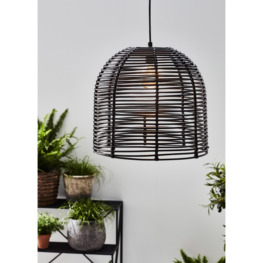 Markslöjd 107990 - Suspension d'extérieur LED GARDEN24 LED/2,86W/24V IP44 rotin/noir