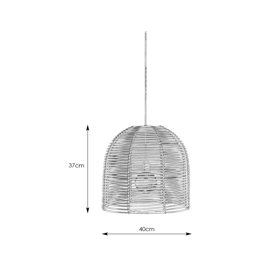 Markslöjd 107990 - Suspension d'extérieur LED GARDEN24 LED/2,86W/24V IP44 rotin/noir