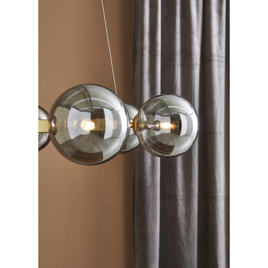 Markslöjd 108050 - Suspension filaire CIRCLE 6xG9/20W/230V dorée