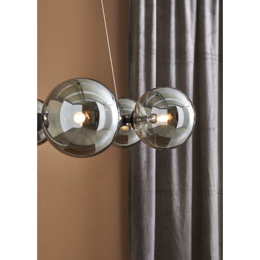 Markslöjd 108051 - Suspension filaire CIRCLE 6xG9/20W/230V noire