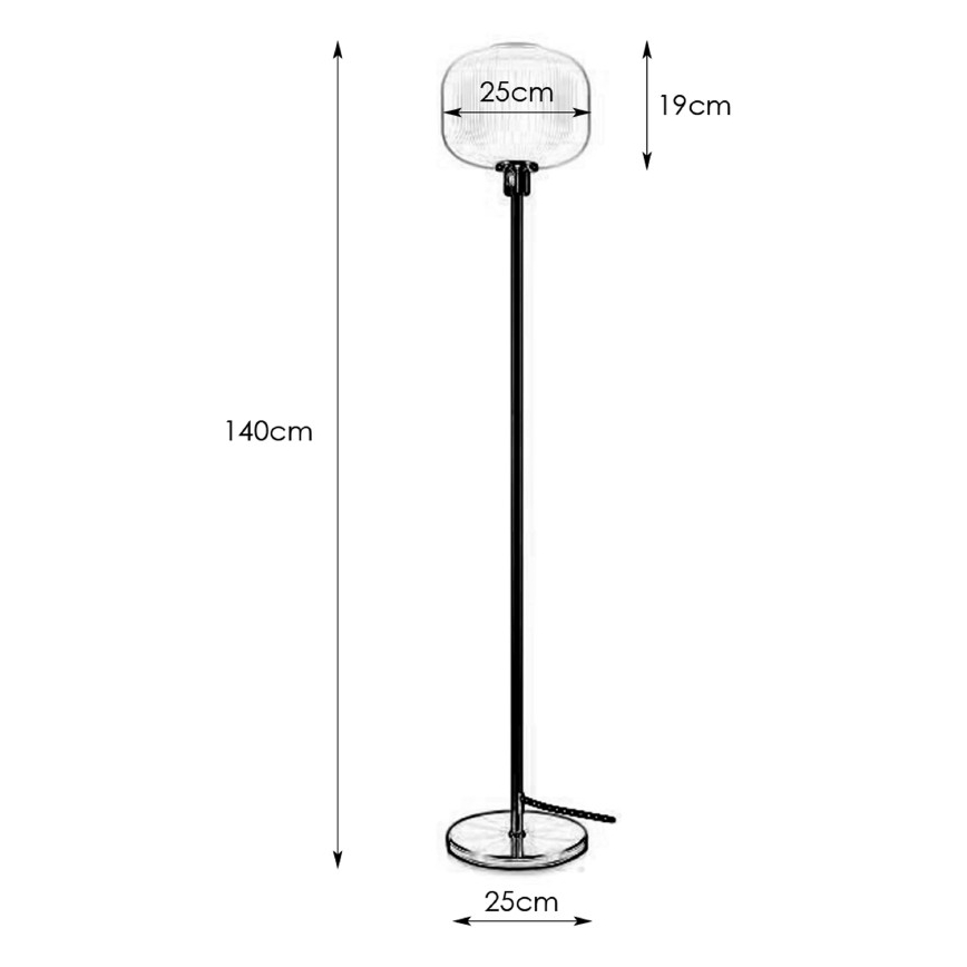 Markslöjd 108054 - Lampadaire SOBER 1xE27/40W/230V laiton