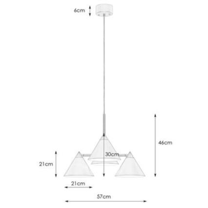 Markslöjd 108077 - Suspension filaire KLINT 4xE14/40W/230V blanc