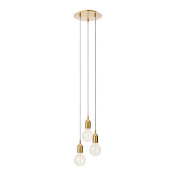 Markslöjd 108099 - Suspension filaire BRONX 3xE27/60W/230V bronze