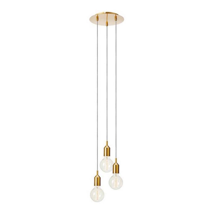 Markslöjd 108099 - Suspension filaire BRONX 3xE27/60W/230V bronze