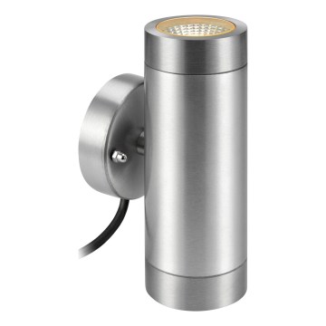 Markslöjd 108170 - Applique murale extérieure LED GARDEN24 2xLED/3W/24V IP44 chrome mat