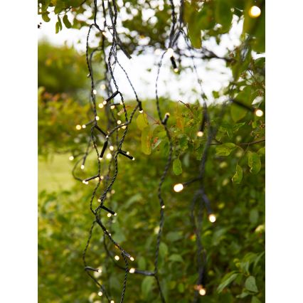 Markslöjd 108179 - Rideau LED de Noël d'extérieur GARDEN24 160xLED/9,6W/24V 3,1m blanc chaud