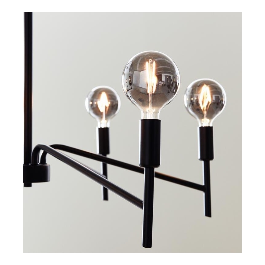 Markslöjd 108209 - Suspension filaire MONARCH 6xE14/18W/230V noire