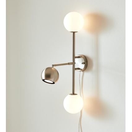 Markslöjd 108256 - Applique murale BESIDE 2xG9/20W/230V + 1xGU10/7W/230V chrome mat