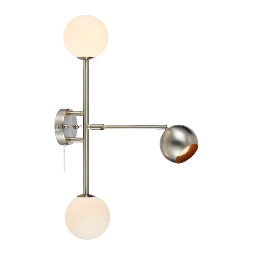 Markslöjd 108256 - Applique murale BESIDE 2xG9/20W/230V + 1xGU10/7W/230V chrome mat