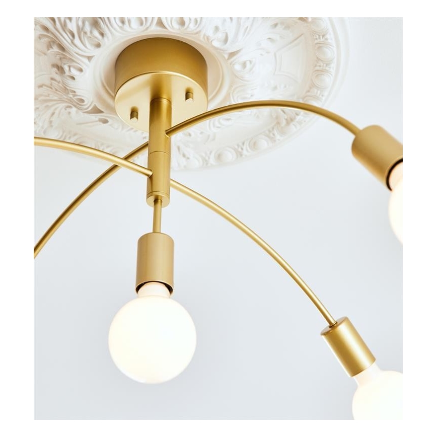 Markslöjd 108285 - Lustre monté en surface CYGNUS 5xE27/40W/230V doré
