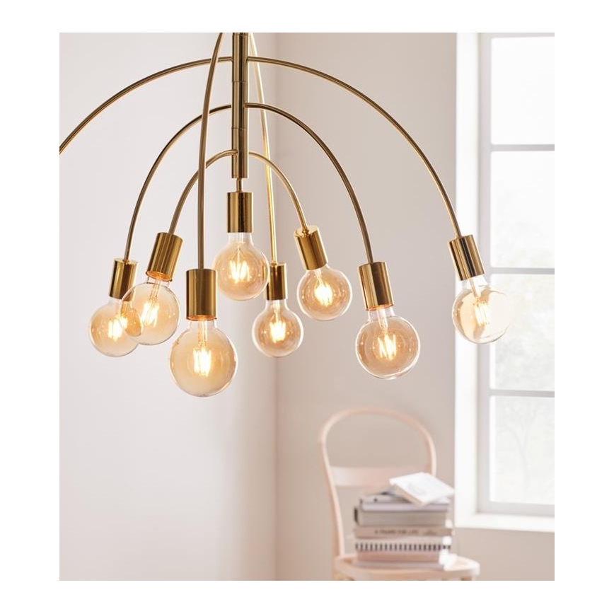 Markslöjd 108289 - Suspension filaire LAVELLO 9xE27/40W/230V dorée