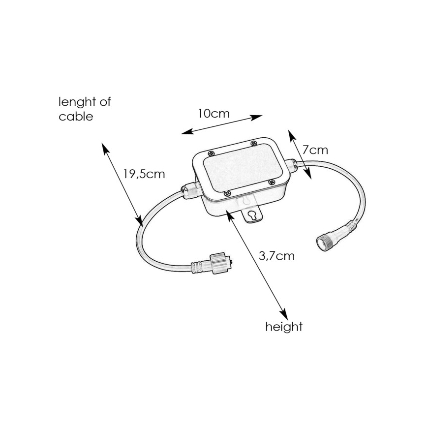 Markslöjd 108332 - Boîtier de fusibles GARDEN24 24V IP44