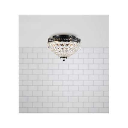 Markslöjd 108424 - Plafonnier JOLINE 2xE14/40W/230V noir