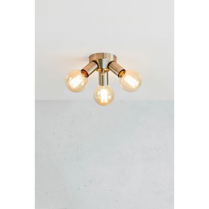 Markslöjd 108551 - Plafonnier MAZZO 3xE27/40W/230V chrome mat