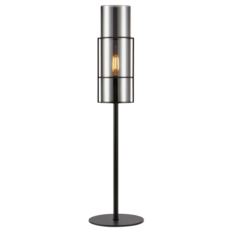 Markslöjd 108559 - Lampe de table TUBO 1xE14/40W/230V 50 cm noir