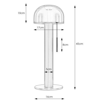 Markslöjd 108576 - Lampe de table COSTA 2xG9/18W/230V noir/doré