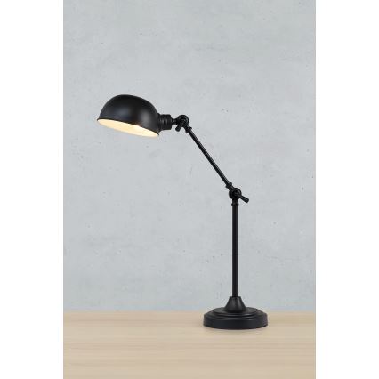 Markslöjd 108584 - Lampe de table PORTLAND 1xE27/40W/230V noir