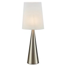 Markslöjd 108624 - Lampe de table CONUS 1xE14/40W/230V blanc/chrome mat