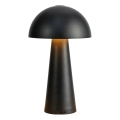 Markslöjd 108655 - Lampe de table LED rechargeable dimmable FUNGI LED/1,5 W/5 V 2000 mAh IP44 noire
