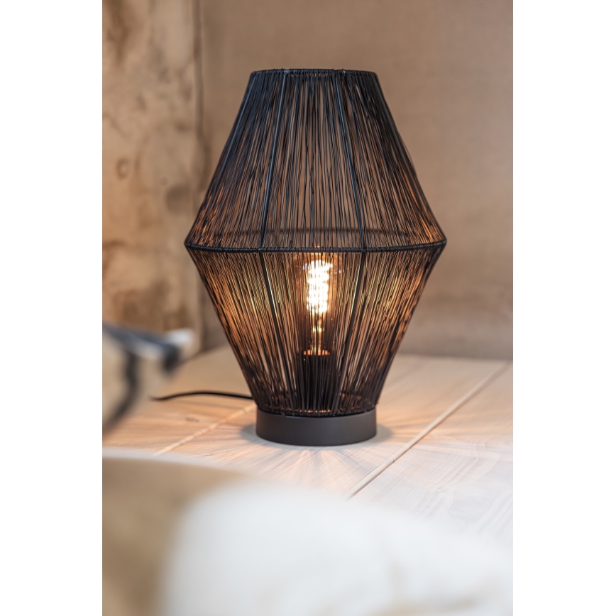 Markslöjd 108666 - Lampe de table CASA 1xE27/40W/230V noir