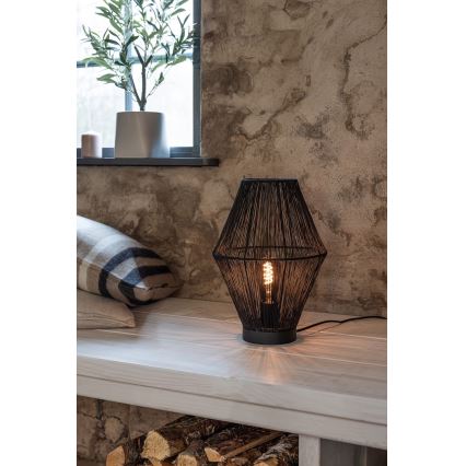 Markslöjd 108666 - Lampe de table CASA 1xE27/40W/230V noir