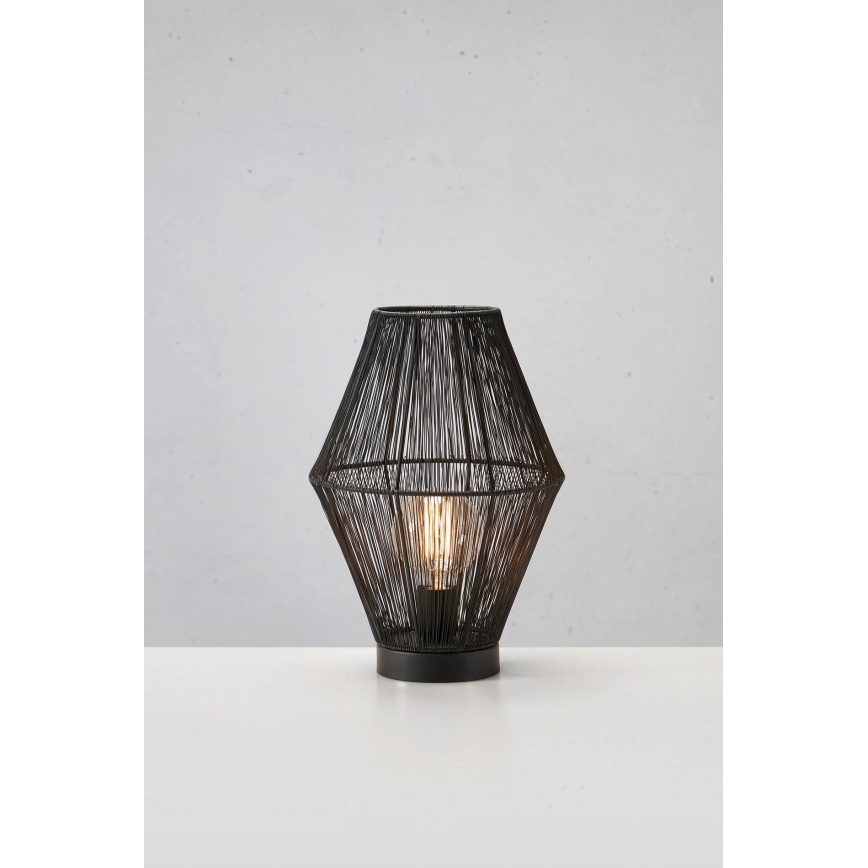 Markslöjd 108666 - Lampe de table CASA 1xE27/40W/230V noir