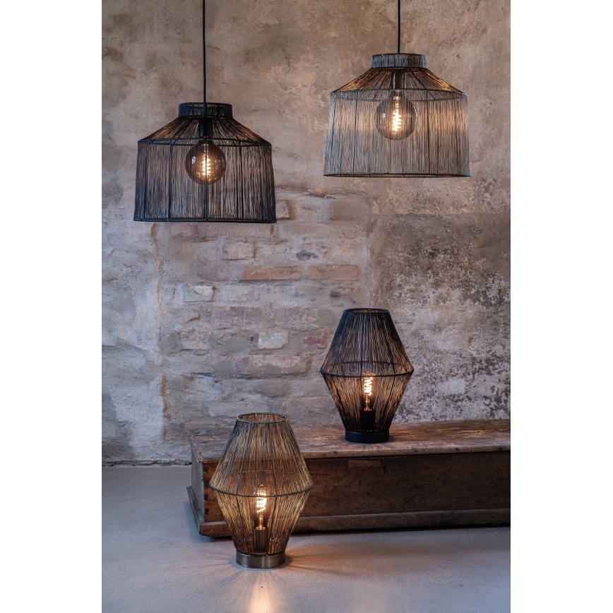 Markslöjd 108666 - Lampe de table CASA 1xE27/40W/230V noir