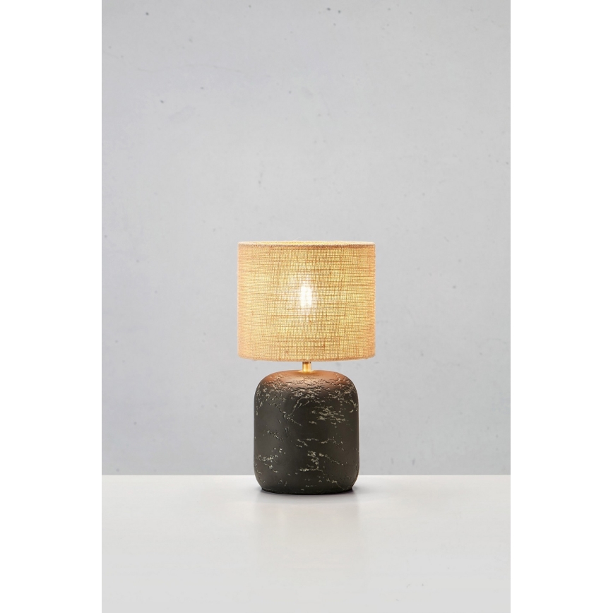 Markslöjd 108684 - Lampe de table MONTAGNA 1xE14/40W/230V 45 cm beige/noir