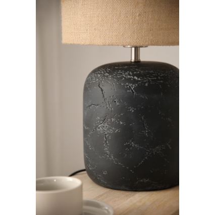 Markslöjd 108684 - Lampe de table MONTAGNA 1xE14/40W/230V 45 cm beige/noir