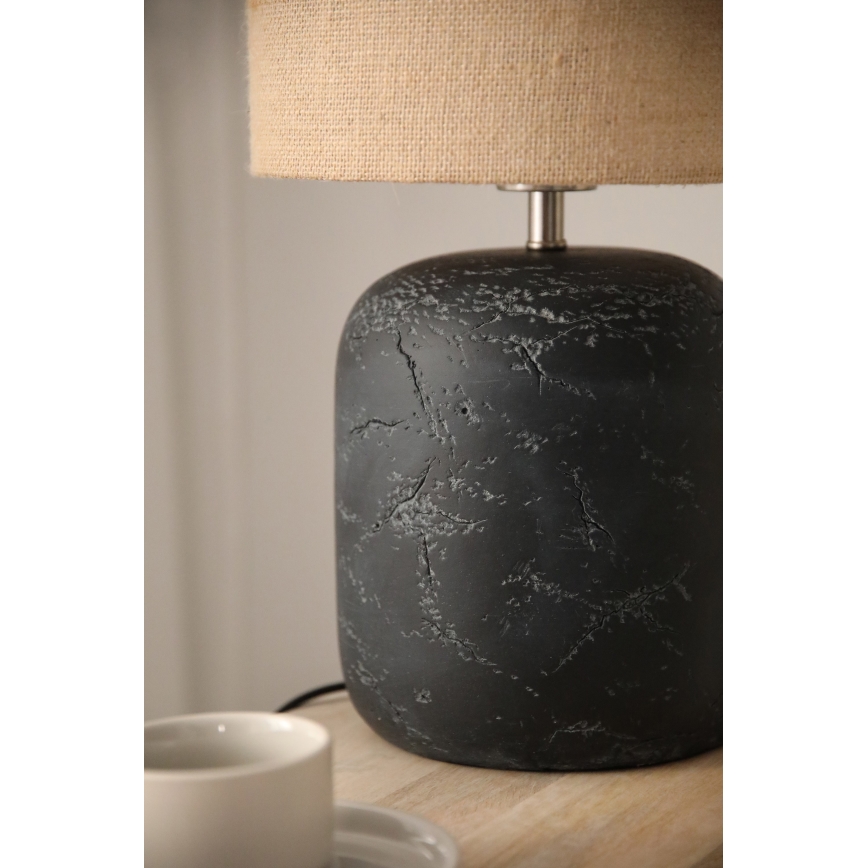 Markslöjd 108684 - Lampe de table MONTAGNA 1xE14/40W/230V 45 cm beige/noir