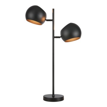 Markslöjd 108691 - Lampe de table EDGAR 2xE14/40W/230V noir