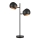 Markslöjd 108691 - Lampe de table EDGAR 2xE14/40W/230V noir