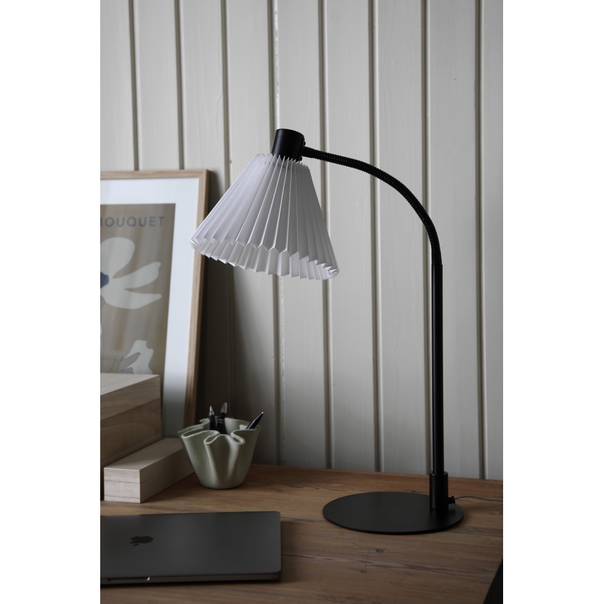 Markslöjd 108697 - Lampe de table MIRA 1xE14/40W/230V noir/blanc
