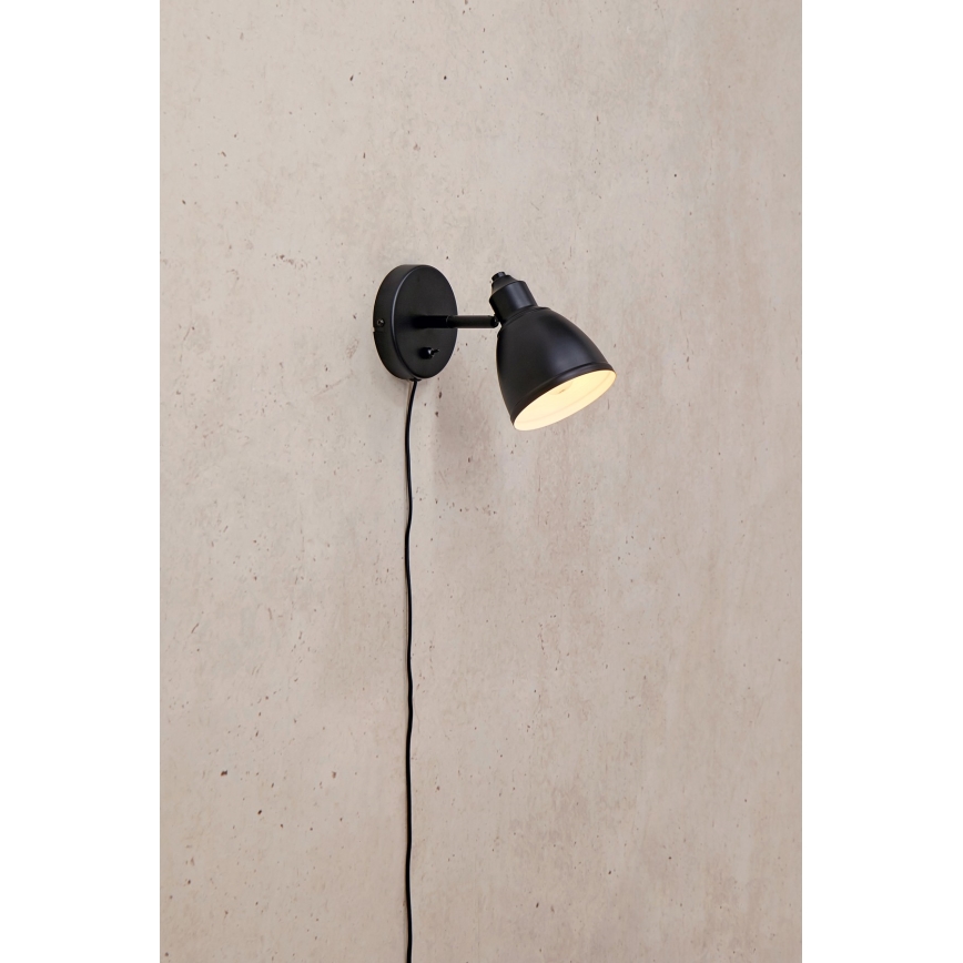 Markslöjd 108712 - Applique murale STORY 1xE14/40W/230V noir
