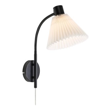 Markslöjd 108752 - Applique murale MIRA 1xE14/40W/230V noir/blanc