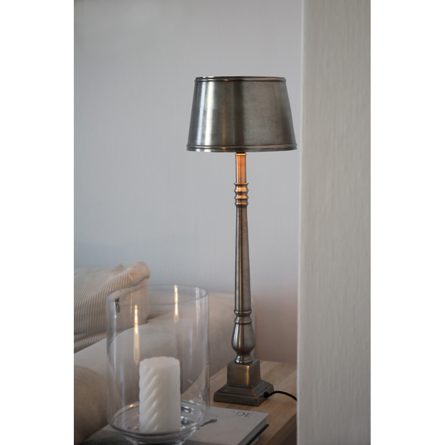 Markslöjd 108775 - Lampe de table METALLO 1xE27/40W/230V chrome mat