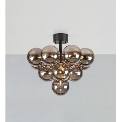 Markslöjd 108845 - Plafonnier MERLOT 13xG9/18W/230V Ø 56 cm noir/fumé