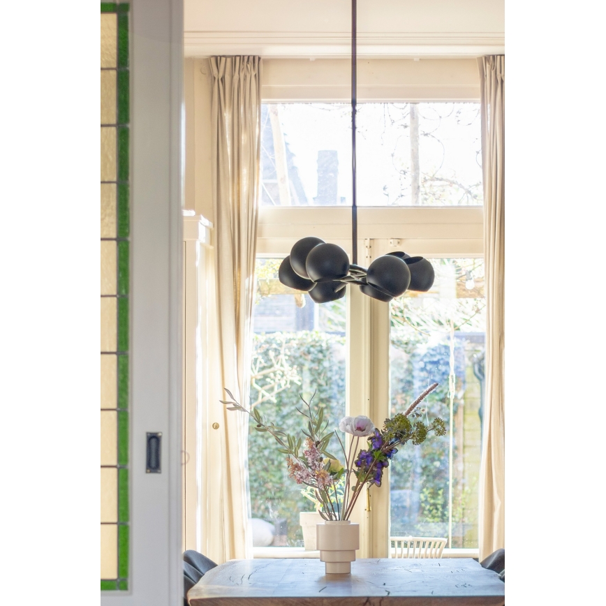 Markslöjd 108852 - Suspension-barre EDGAR 8xE14/40W/230V noir
