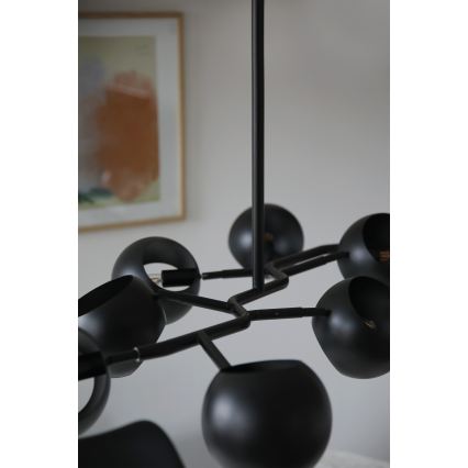 Markslöjd 108852 - Suspension-barre EDGAR 8xE14/40W/230V noir