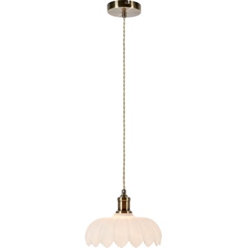 Markslöjd 108857 - Suspension filaire KURAGE 1xE27/40W/230V laiton/blanc