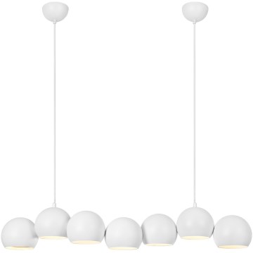 Markslöjd 108859 - Suspension filaire CUPOLO 7xE14/40W/230V blanc