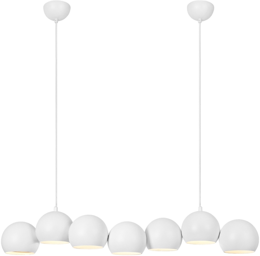 Markslöjd 108859 - Suspension filaire CUPOLO 7xE14/40W/230V blanc