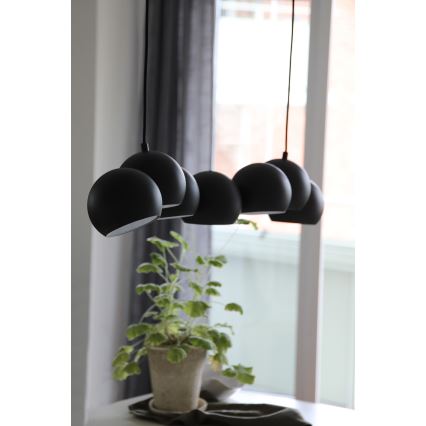 Markslöjd 108860 - Suspension filaire CUPOLO 7xE14/40W/230V noir