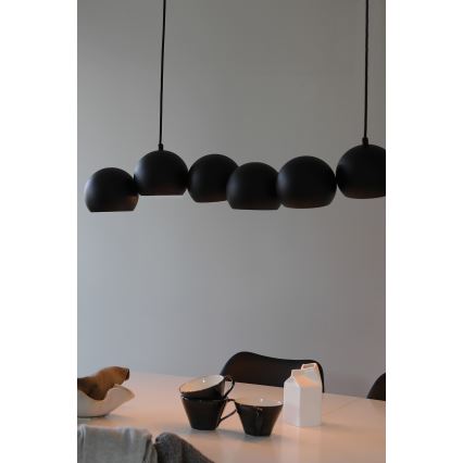 Markslöjd 108860 - Suspension filaire CUPOLO 7xE14/40W/230V noir