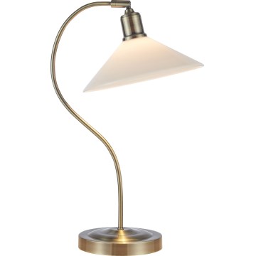 Markslöjd 108863 - Lampe de table VELA 1xE27/40W/230V laiton/blanc